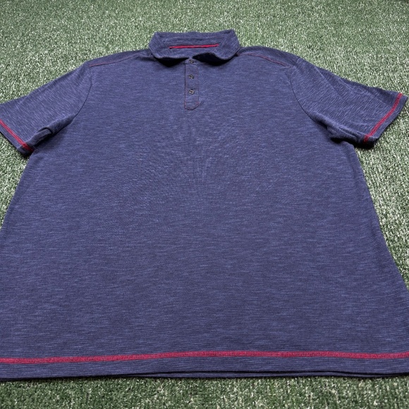 Nat Nast Polo Shirt Men's Size L Blue Short Sleeve Collared Knit Preppy Casual - Picture 2 of 7